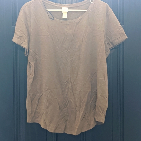 H&M Basics Medium Olive Tee - Picture 1 of 3